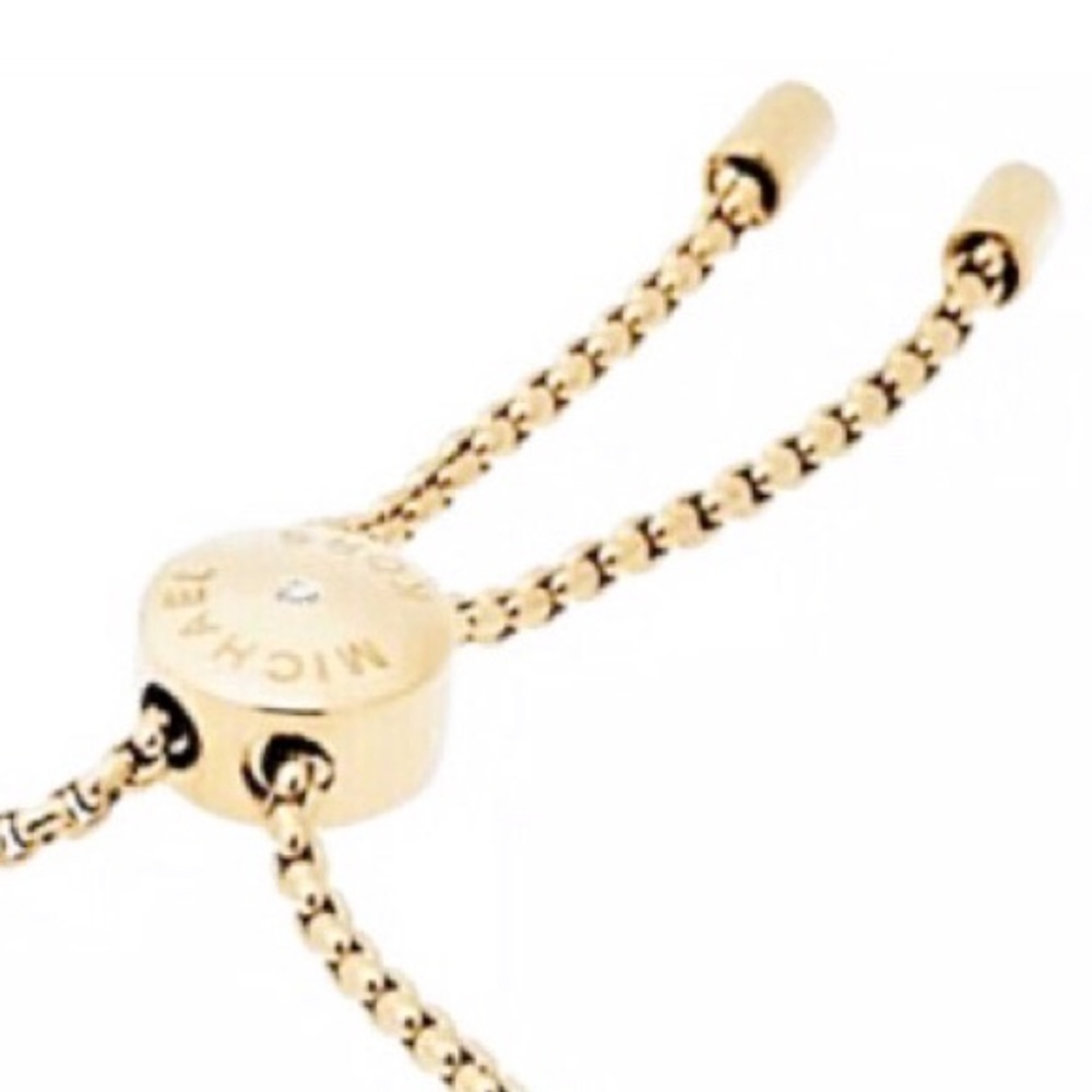 MICHAEL KORS Gold Heritage Heart Slide Bracelet - Picture 5 of 10